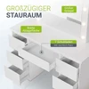 Juskys Kosmetinis staliukas Homestar Talea 110x40x141 cm baltas