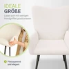 Juskys Krėslas Wingback Odense 95x68x73 cm smėlio spalvos