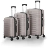 Kelioninis Juskys Lagaminų rinkinys Rom 35x20x48 cm Šampano spalvos ABS plastikas