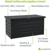 Juskys Laikymo dėžė Limani 120x53x63 cm antracito spalvos metalas