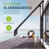 Juskys Markizė Clamp Kapstadt 150x120 cm Pilka