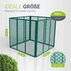 Juskys Metalo kompostavimo dėžė 450L 80x80x70 cm tamsiai žalias