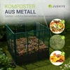 Juskys Metalo kompostavimo dėžė 450L 80x80x70 cm tamsiai žalias
