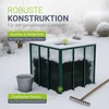 Juskys Metalo kompostavimo dėžė 450L 80x80x70 cm tamsiai žalias