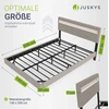 Juskys Plaukiojanti lova Lissabon 140x200 cm balta LED