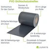 Juskys Privatumo tvoros juosta PVC 35 m 19 cm antracito spalvos