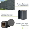 Juskys Privatumo tvoros juostos 4 vnt. 35 m x 19 cm antracito spalvos
