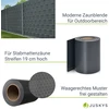 Juskys Privatumo tvoros juostos 4 vnt. 35 m x 19 cm antracito spalvos