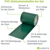 Juskys Privatumo tvoros juostos 4 vnt. 35 m x 19 cm žalia