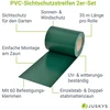 Juskys Privatumo tvoros juostų rinkinys, 2 vnt., 35x0,19 m, žalia PVC