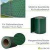 Juskys Privatumo tvoros juostų rinkinys, 2 vnt., 35x0,19 m, žalia PVC