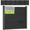 Juskys Privatumo tvoros skydų rinkinys Homestar 6 skydai 170x2x180 cm antracito spalvos 7 stulpai