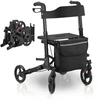 Juskys Rollator Vital 63x68x80-94 cm juodas/pilkas