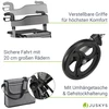 Juskys Rollator Vital 63x68x80-94 cm pilka/juoda