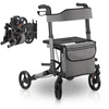Juskys Rollator Vital 63x68x80-94 cm pilka/juoda