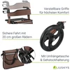 Juskys Rollator Vital 63x68x80-94 cm rudas