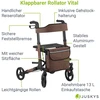 Juskys Rollator Vital 63x68x80-94 cm rudas