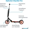 Juskys Paspirtukas Homestar Fire 88 cm juoda/raudona