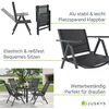 Lauko baldų komplektas Juskys Sodo baldų komplektas Milano 150x90x75 cm Tamsiai pilkas Aliuminis