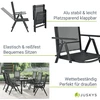 Lauko baldų komplektas Juskys Sodo baldų komplektas Milano 7 dalių 80x80x74 cm tamsiai pilkas aliuminis