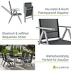 Lauko baldų komplektas Juskys Sodo baldų komplektas Milano 80x80x74 cm Sidabrinė pilka