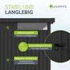 Juskys Sodo namelis Luzern L 196x254x220 cm antracito spalvos