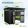 Juskys Sodo namelis Luzern L 196x254x220 cm antracito spalvos