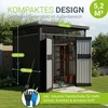 Juskys Sodo namelis Luzern M 5,2 m² antracito spalvos