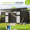Juskys Sodo namelis Luzern XL 12 m² antracito spalvos