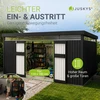 Juskys Sodo namelis Luzern XL 12 m² antracito spalvos