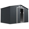 Juskys Sodo namelis XL su dvišlaičiu stogu 164x88x182 cm antracito spalvos
