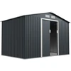 Juskys Sodo namelis XL su dvišlaičiu stogu 164x88x182 cm antracito spalvos