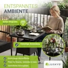 Juskys Sodo stalas Yoro 60x60x73 cm juodas