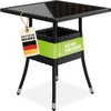 Juskys Sodo stalas Yoro 60x60x73 cm juodas