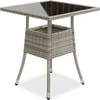 Juskys Sodo stalas Yoro 60x60x73 cm Pilkas Poliratanas