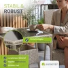 Juskys Sodo stalas Yoro 60x60x73 cm Pilkas Poliratanas