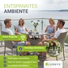 Juskys Sodo stalas Yoro 60x60x73 cm Pilkas Poliratanas
