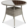 Juskys Sodo stalas Yoro Ø 80 x 73 cm juodas
