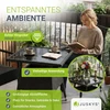 Juskys Sodo stalas Yoro 80x80 cm juodas