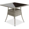 Juskys Sodo stalas Yoro 80x80 cm pilkas