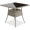 Juskys Sodo stalas Yoro 80x80 cm pilkas