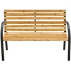 Juskys Sodo suoliukas Homestar Modena 2 vietų 120x62 cm natūralus/antracito spalvos