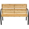 Juskys Sodo suoliukas Homestar Modena 2 vietų 120x62 cm natūralus/antracito spalvos