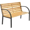 Juskys Sodo suoliukas Homestar Modena 2 vietų 120x62 cm natūralus/antracito spalvos