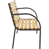 Juskys Sodo suoliukas Homestar Modena 2 vietų 120x62 cm natūralus/antracito spalvos
