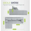 Juskys Sofa Coredo 250x56x155 cm Šviesiai pilka korduro medžiaga