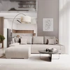 Juskys Sofa Iseo su kairiuoju otomanu 260x180x81 cm smėlio spalvos