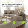 Juskys Sofa Tirano 300x83x155 cm Smėlio spalvos veliūro apmušalas