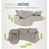 Juskys Sofa Tirano 300x83x155 cm Smėlio spalvos veliūro apmušalas