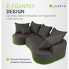Juskys Sofa Tirano 300x83x155 cm Tamsiai pilkas aksomas